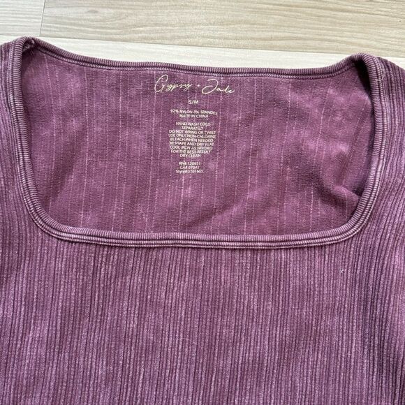 Gypsy and Jade Long Sleeve Cropped Top Shirt Women’s Medium - Picture 2 of 2